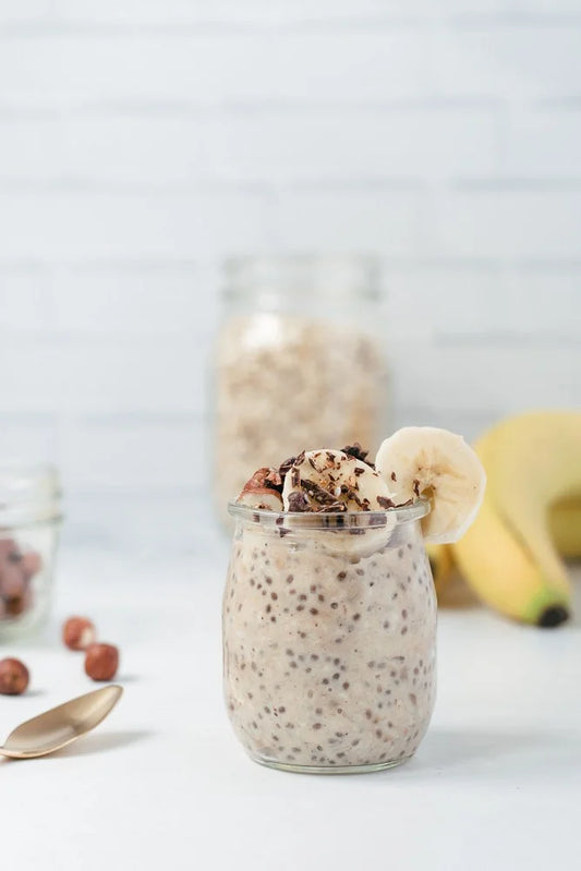 Gruau overnight, banane noisette