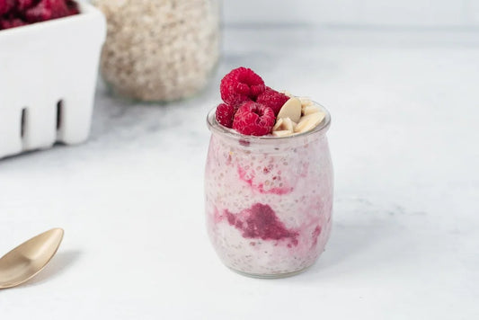 Gruau overnight, framboise & vanille
